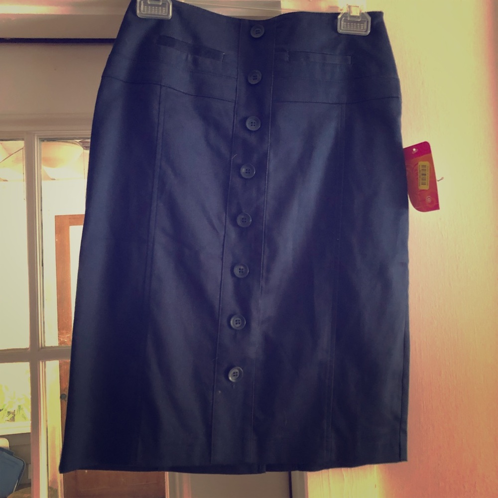 A-line skirt, navy